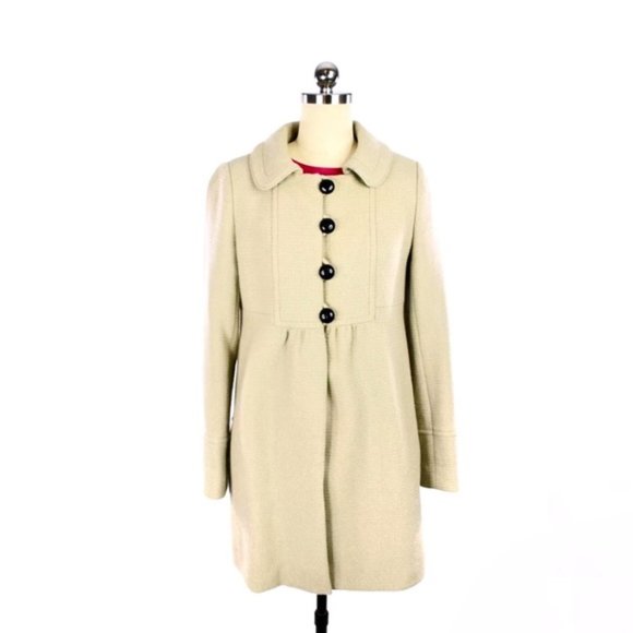 JILL STUART Wool Waffle Knit Princess Coat - Picture 5 of 9